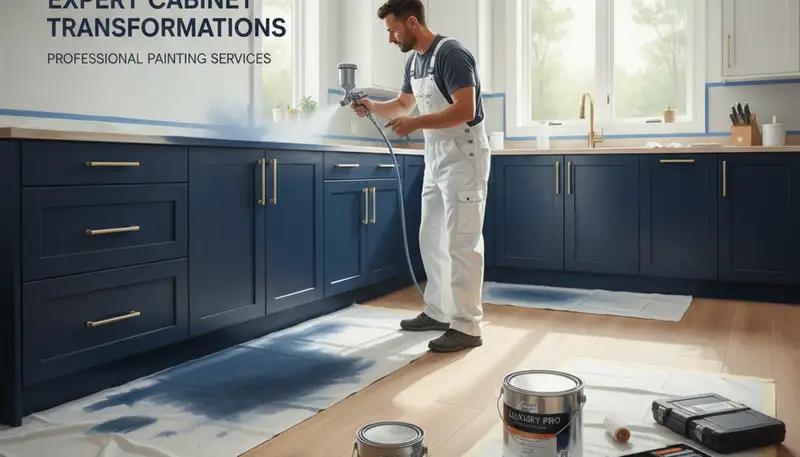 Cabinet painting in Lafayette, LA for kitchen cabinets with durable, humid-climate finishes