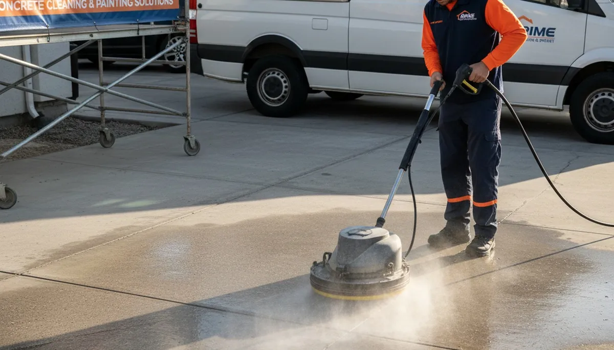 Concrete pressure cleaning in Lafayette, LA for driveways, patios, and walkways