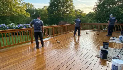 Deck sealing service in Lafayette, LA to protect wood decks from moisture, rot, and sun damage