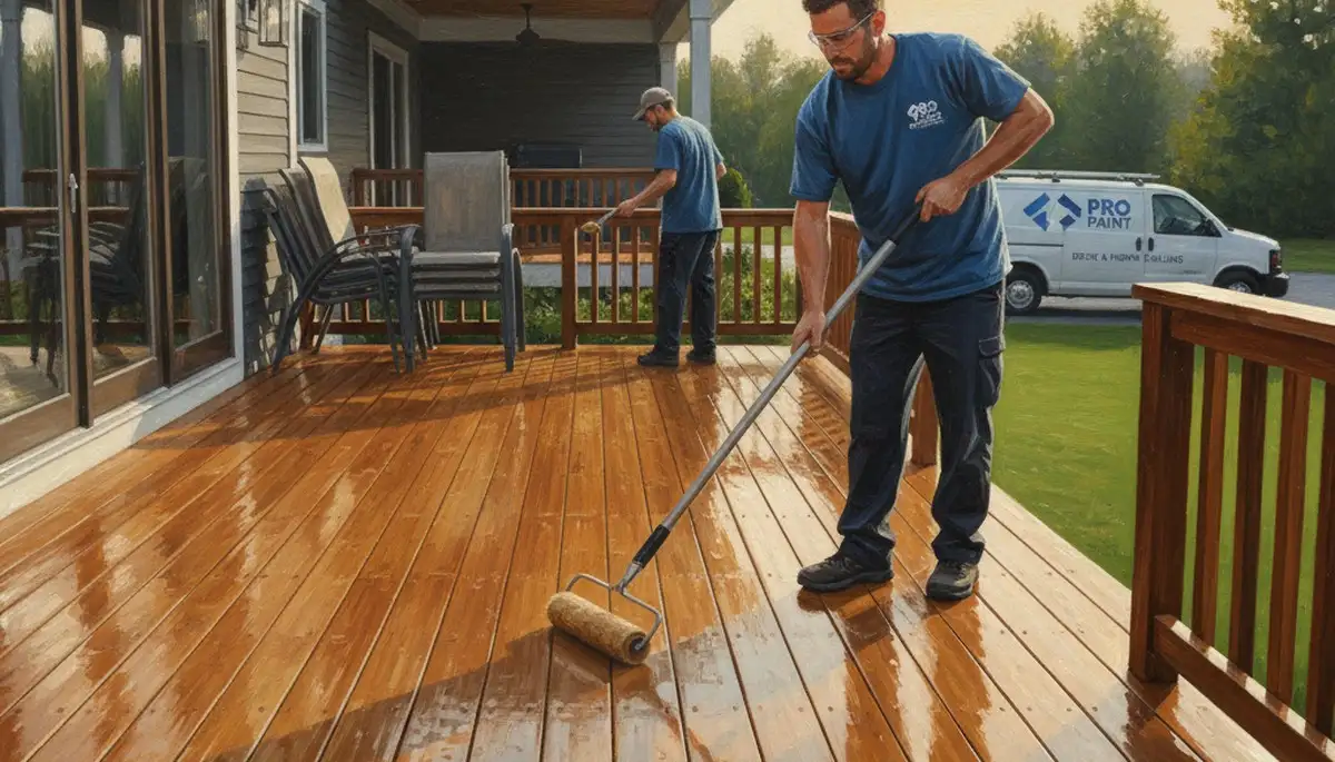 Deck sealing service in Lafayette, LA to protect wood decks from moisture and sun damage