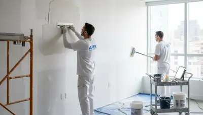 Lafayette, LA drywall repair by painters patching cracks and holes for a smooth wall finish