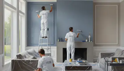Interior house painting in Lafayette, LA by local experts with clean, professional finish