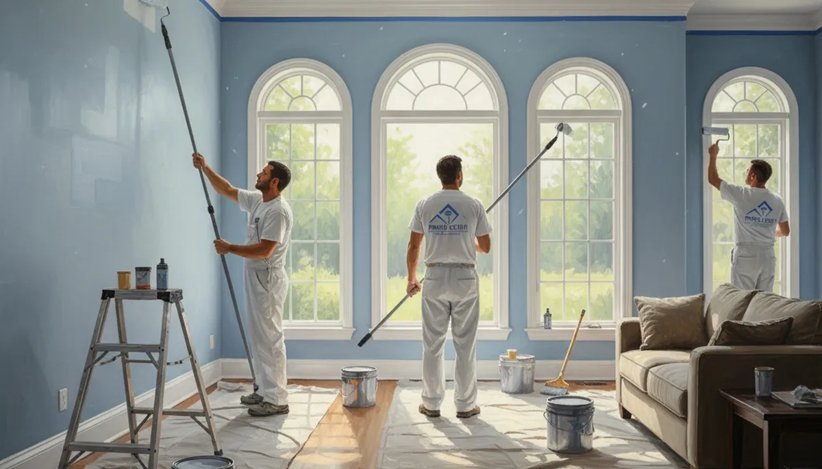 Interior house painting in Lafayette, LA by local experts for clean, durable room finishes
