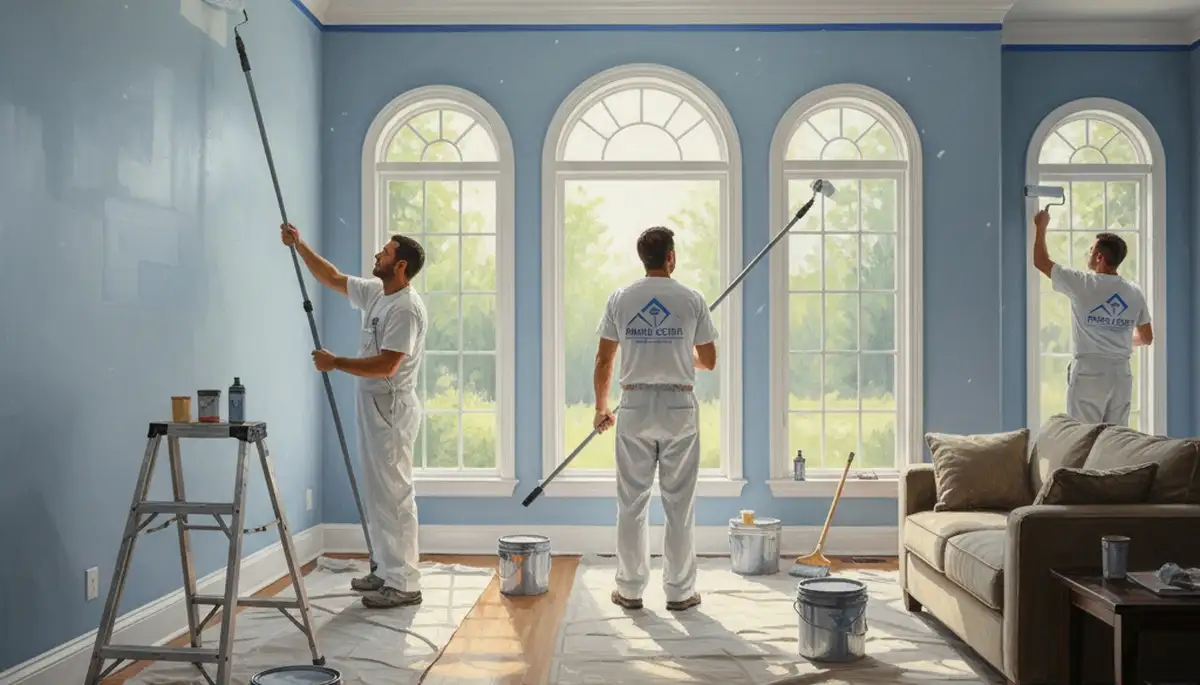 Interior house painting in Lafayette, LA by local experts for clean, durable room finishes